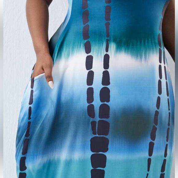Boho Ombré Tie Dye Pocket Maxi Dress - Picture 3 of 5